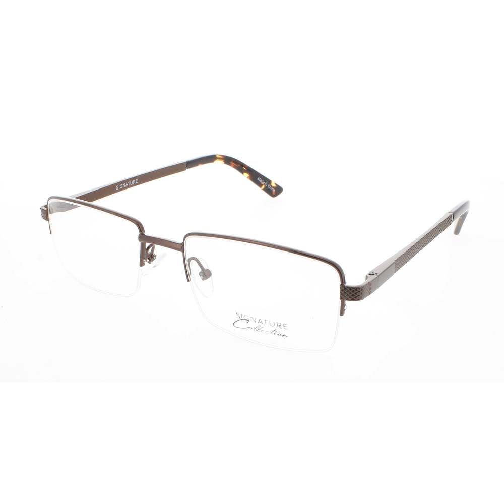 SIGNATURE 1132-Brown-55 Eyeglasses Eye Glasses BROWN Authentic New